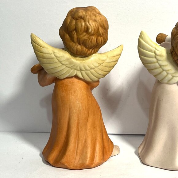 Vintage Christmas Homco Angel Figurines Playing Musical Instruments - Picture 8 of 13